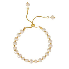 Beads and Pearls Bolo Bracelet