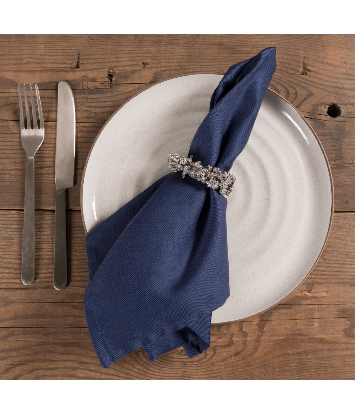 Chateau Easy Care Cloth Dinner Napkins Blue