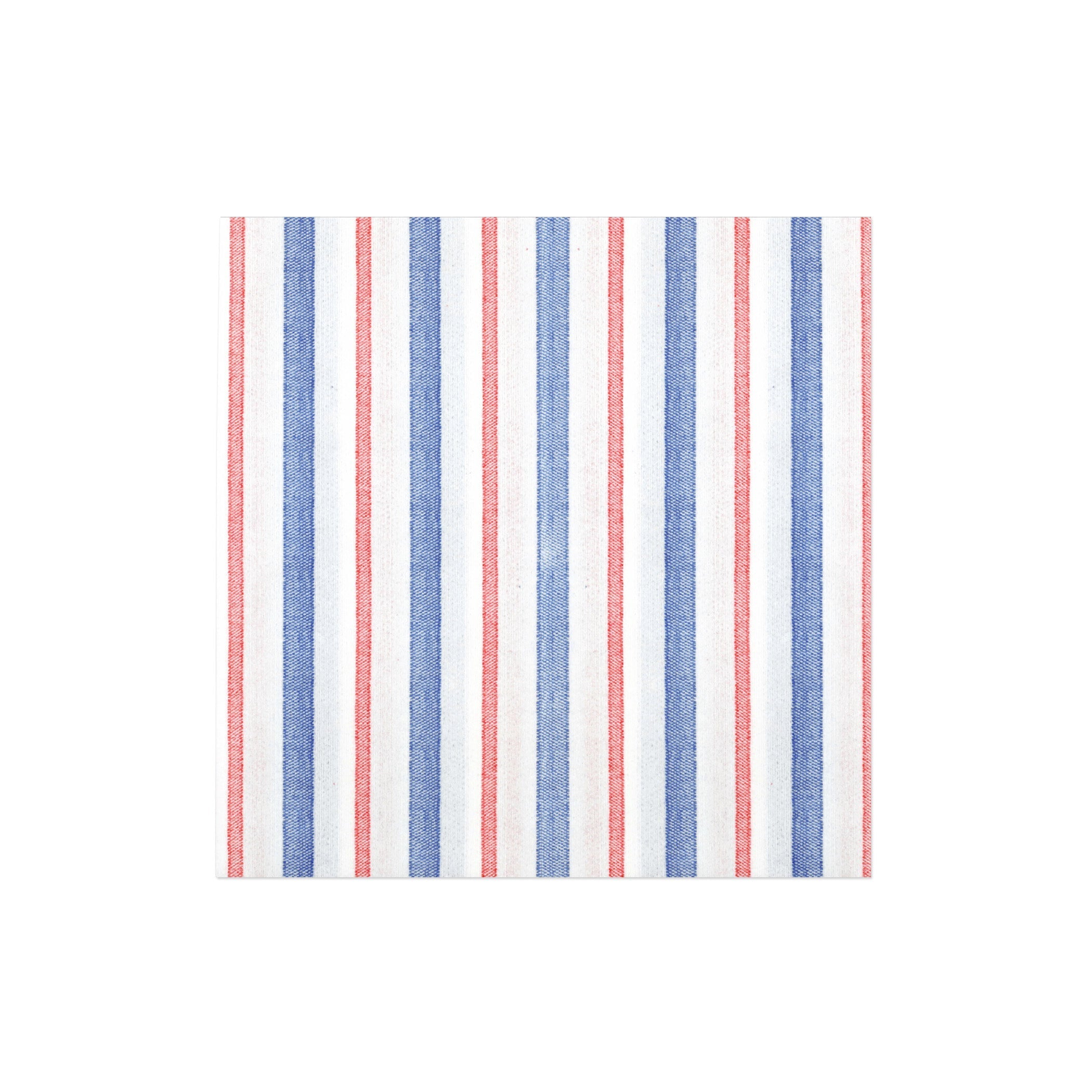  Vietri Papersoft Napkins Americana Stripe Cocktail Napkins (Pack of 20) - Set of 6 - Red/White/Blue - Bonton