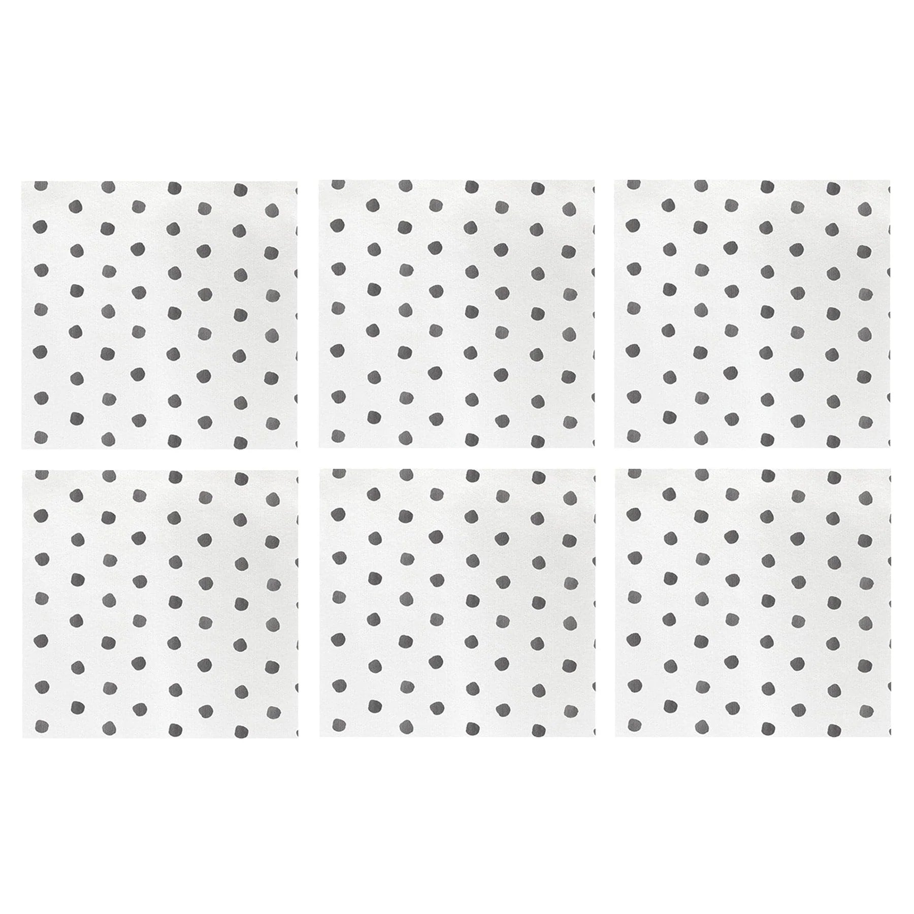  Vietri Papersoft Napkins Dot Cocktail Napkins (Pack of 20) - Set of 6 - Gray - Bonton