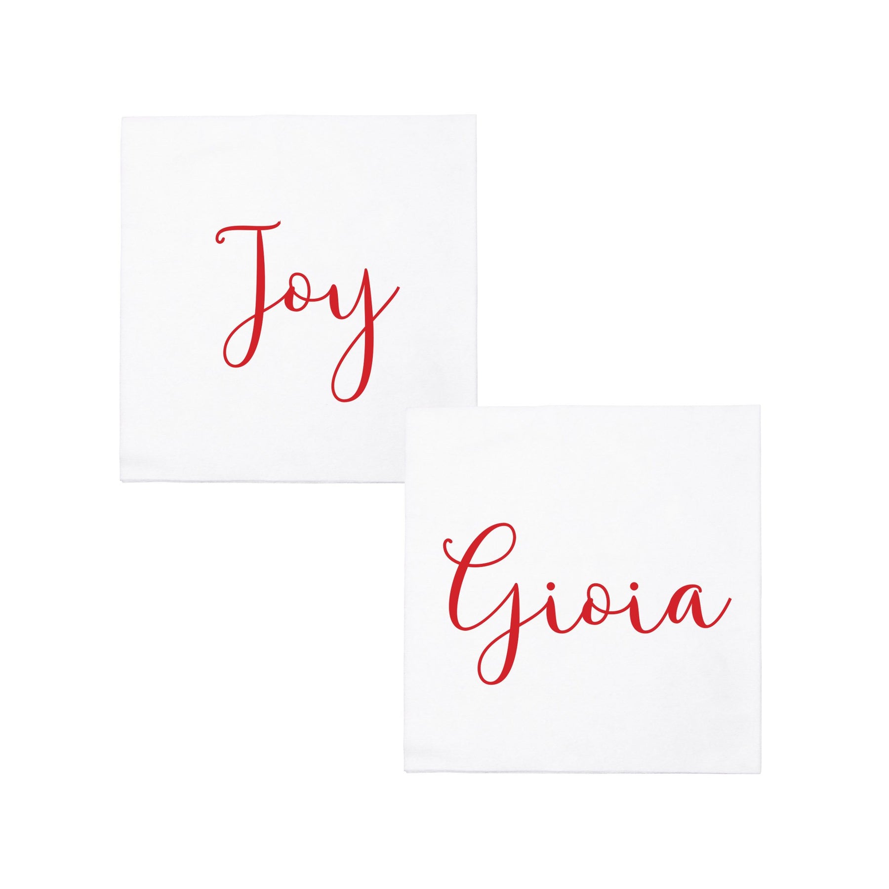  Vietri Papersoft Napkins Joy/Gioia Cocktail Napkins (Pack of 20) - Set of 6 - White - Bonton