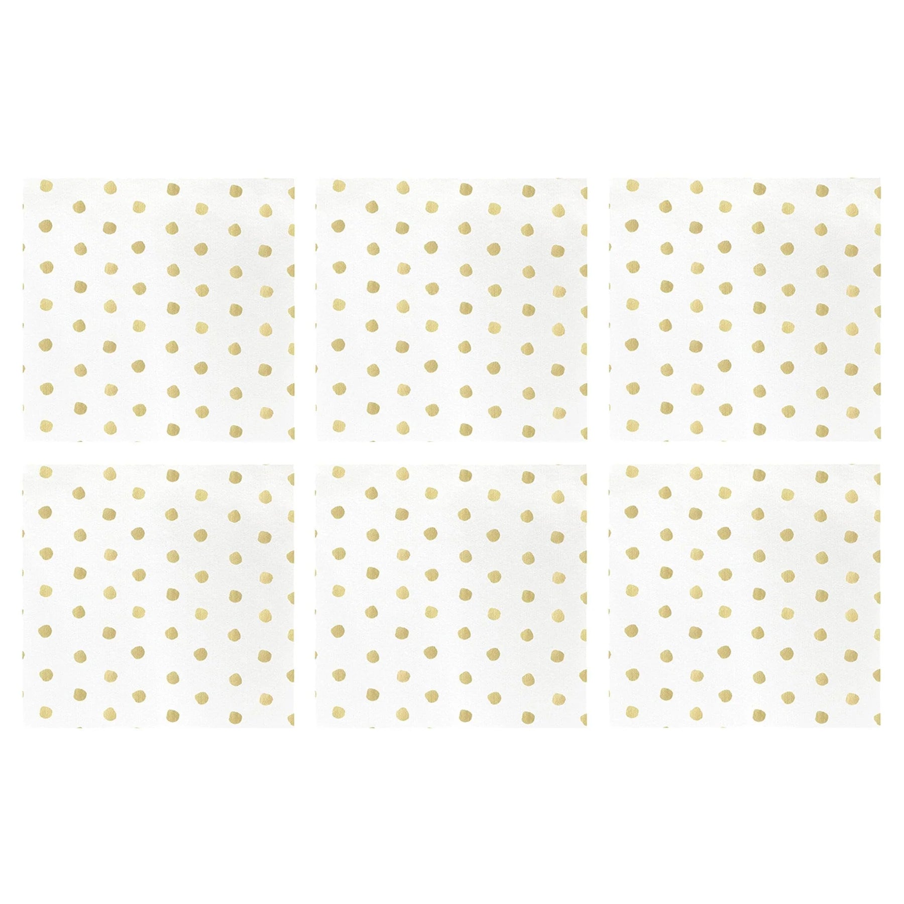  Vietri Papersoft Napkins Dot Cocktail Napkins (Pack of 20) - Set of 6 - Linen - Bonton