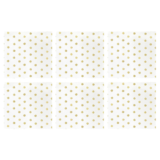 Papersoft Napkins Dot Cocktail Napkins (Pack of 20) - Set of 6