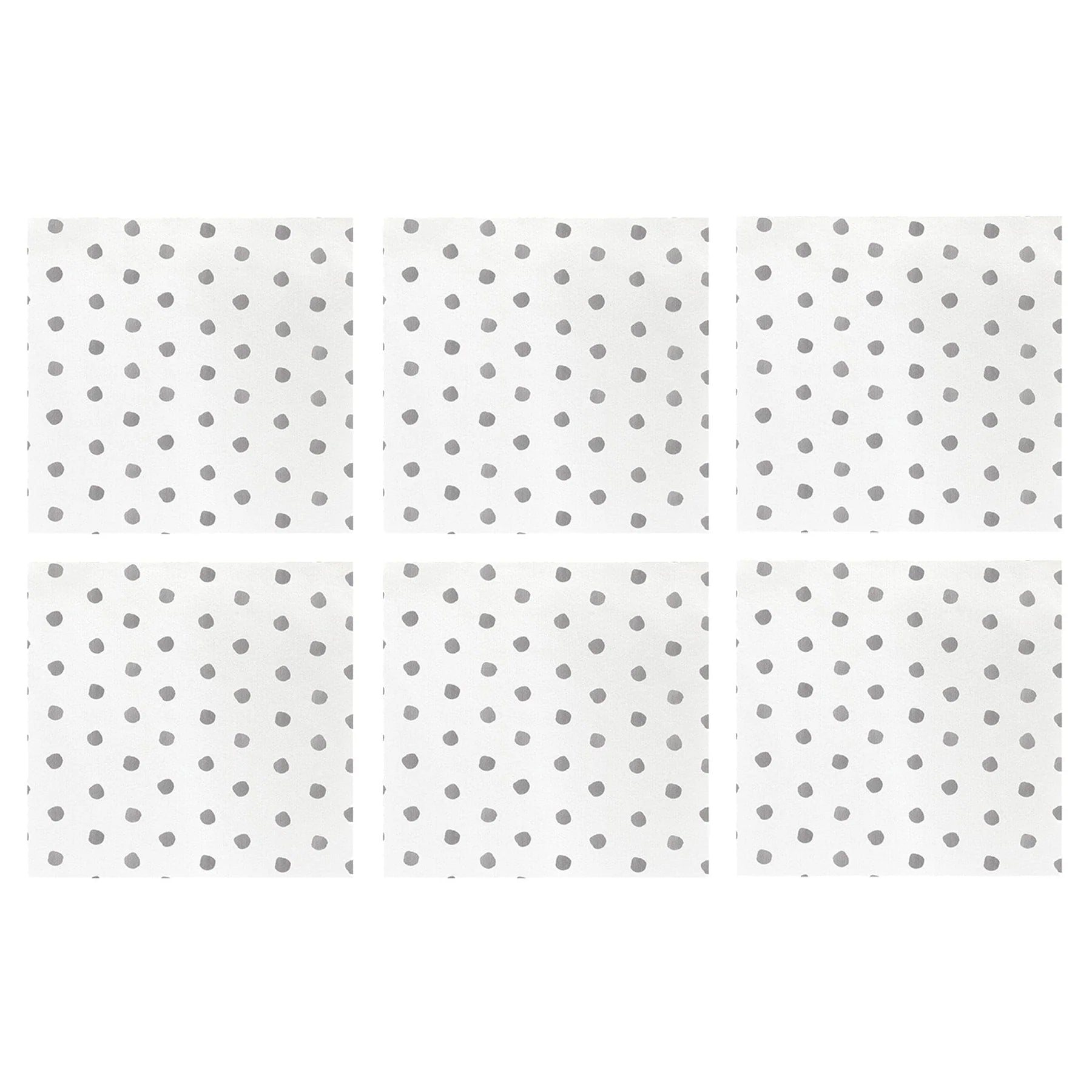  Vietri Papersoft Napkins Dot Cocktail Napkins (Pack of 20) - Set of 6 - Light Gray - Bonton