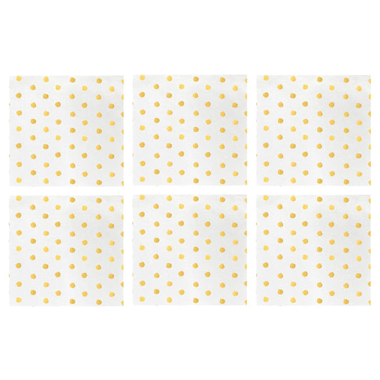 Papersoft Napkins Dot Cocktail Napkins (Pack of 20) - Set of 6