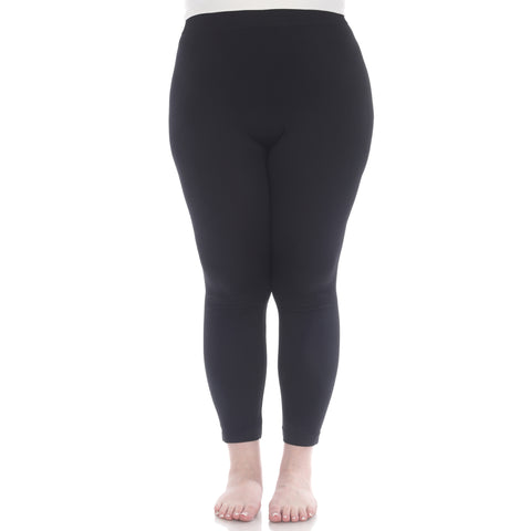 Women's Plus Size Super-Stretch Solid Leggings