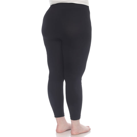 Women's Plus Size Super-Stretch Solid Leggings