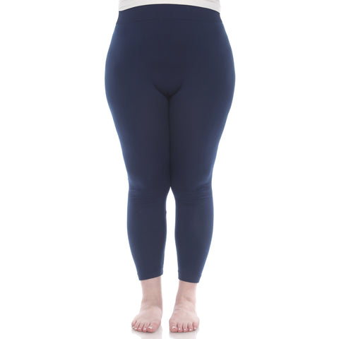 Women's Plus Size Super-Stretch Solid Leggings