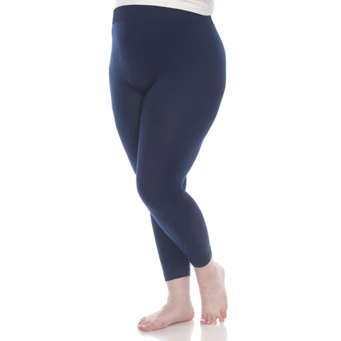 Women's Plus Size Super-Stretch Solid Leggings