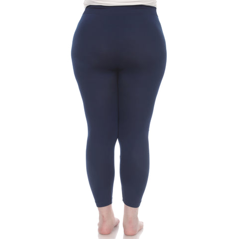 Women's Plus Size Super-Stretch Solid Leggings