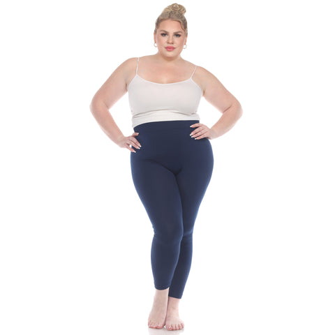 Women's Plus Size Super-Stretch Solid Leggings
