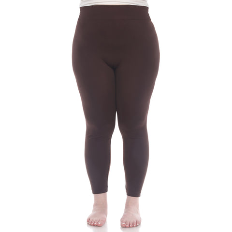 Women's Plus Size Super-Stretch Solid Leggings