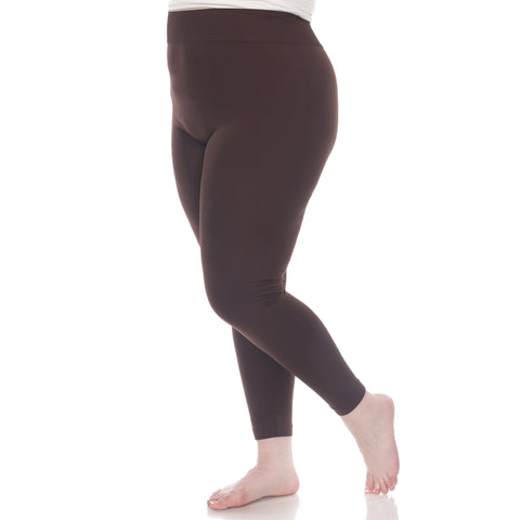 Women's Plus Size Super-Stretch Solid Leggings