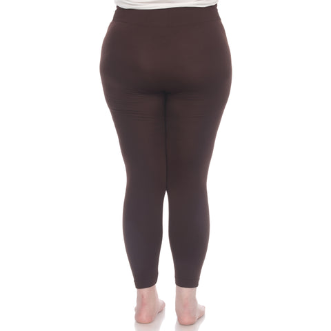 Women's Plus Size Super-Stretch Solid Leggings