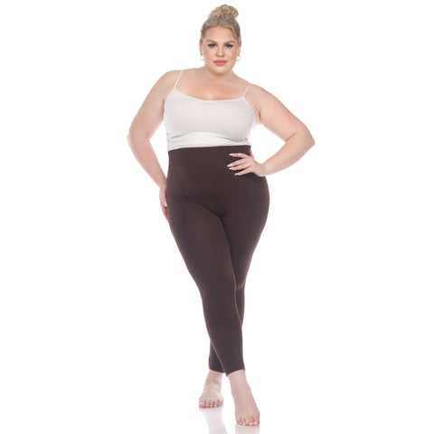 Women's Plus Size Super-Stretch Solid Leggings