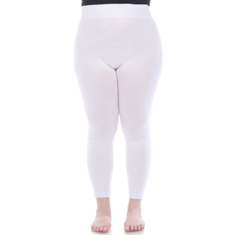 Women's Plus Size Super-Stretch Solid Leggings