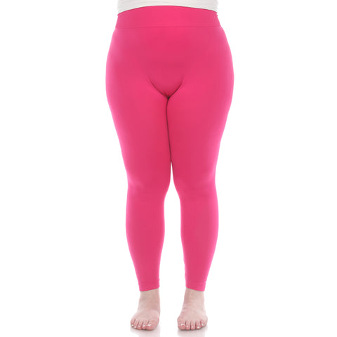 Women's Plus Size Super-Stretch Solid Leggings