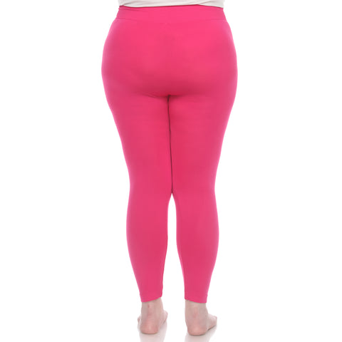 Women's Plus Size Super-Stretch Solid Leggings