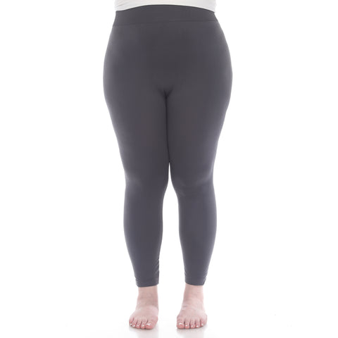 Women's Plus Size Super-Stretch Solid Leggings