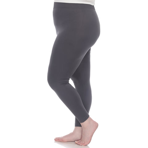 Women's Plus Size Super-Stretch Solid Leggings