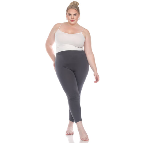 Women's Plus Size Super-Stretch Solid Leggings