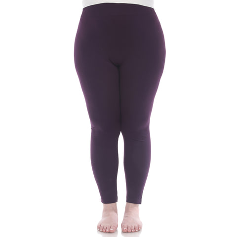 Women's Plus Size Super-Stretch Solid Leggings