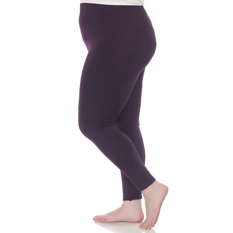 Women's Plus Size Super-Stretch Solid Leggings