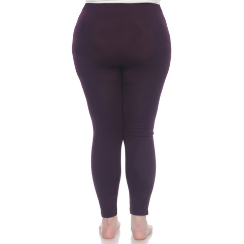 Women's Plus Size Super-Stretch Solid Leggings