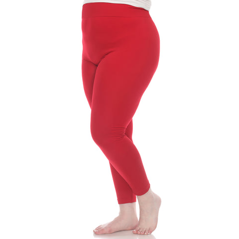 Women's Plus Size Super-Stretch Solid Leggings