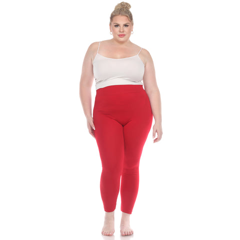 Women's Plus Size Super-Stretch Solid Leggings