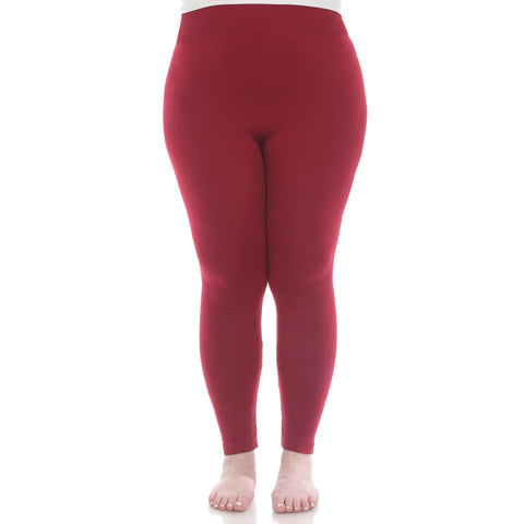 Women's Plus Size Super-Stretch Solid Leggings