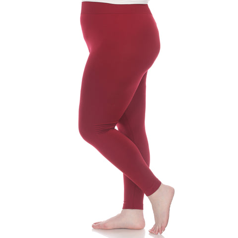 Women's Plus Size Super-Stretch Solid Leggings