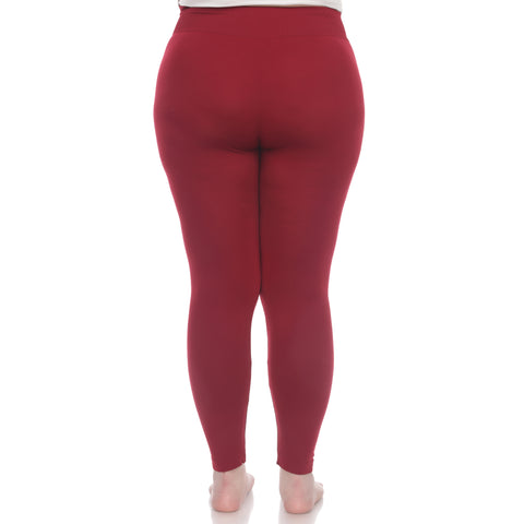 Women's Plus Size Super-Stretch Solid Leggings