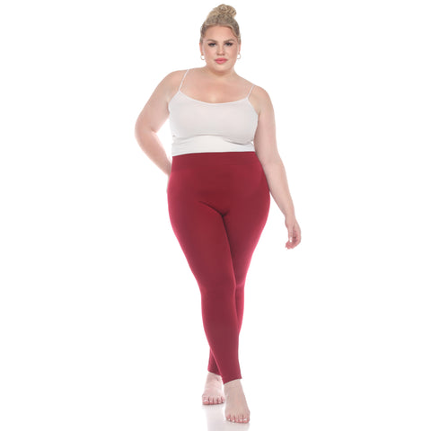 Women's Plus Size Super-Stretch Solid Leggings