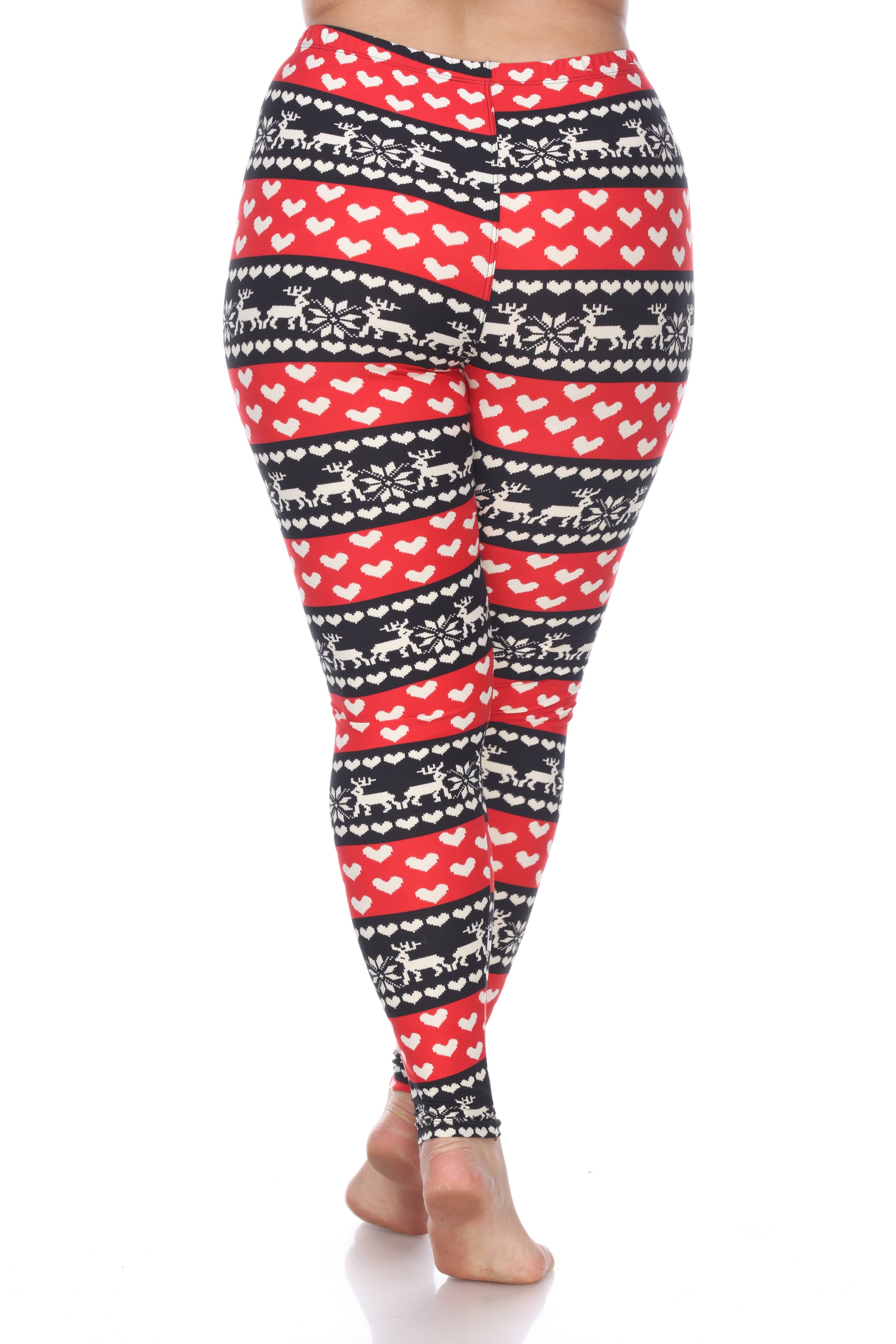  White Mark Plus Size Printed Leggings - one size - Bonton