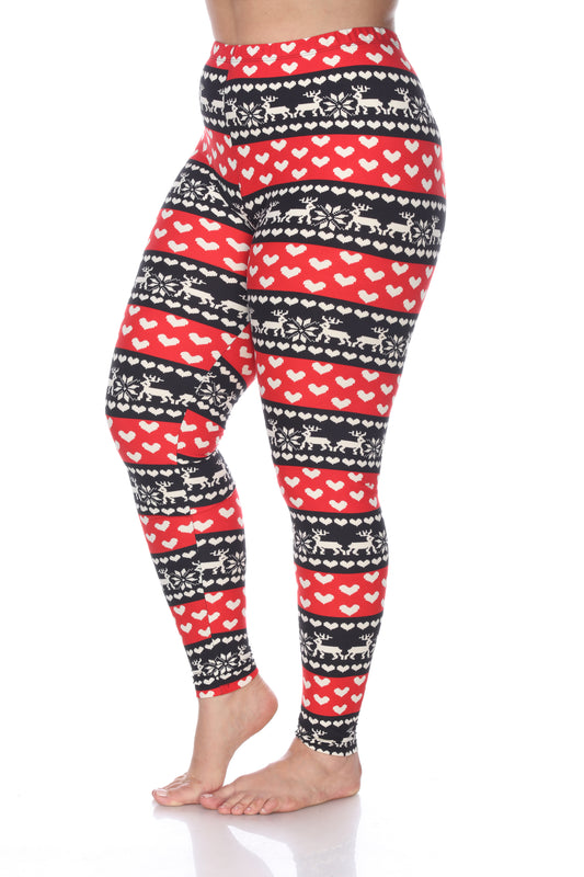 Plus Size Printed Leggings