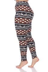 Plus Size Printed Leggings