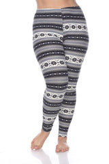 Plus Size Printed Leggings