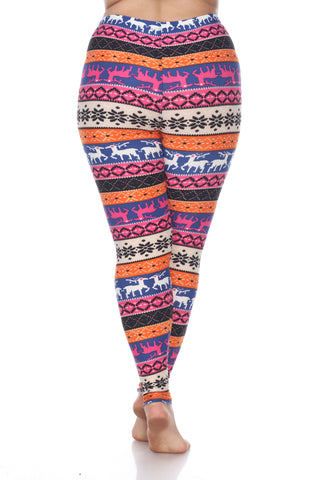 Plus Size Printed Leggings