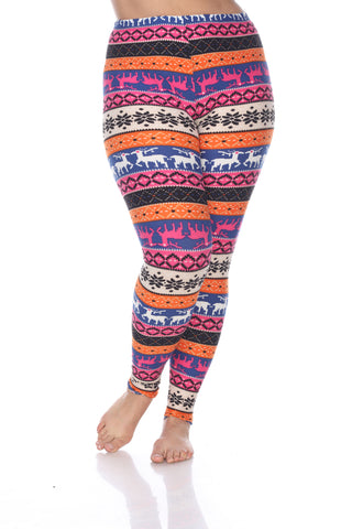 Plus Size Printed Leggings