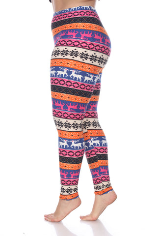 Plus Size Printed Leggings