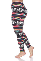 Plus Size Printed Leggings