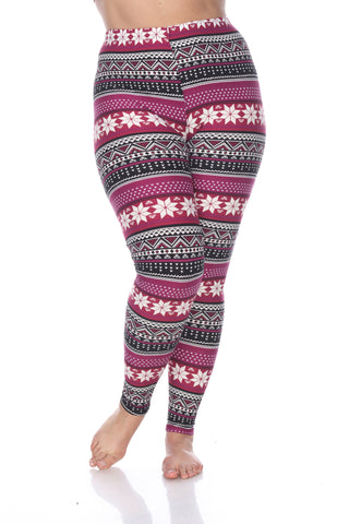 Plus Size Printed Leggings