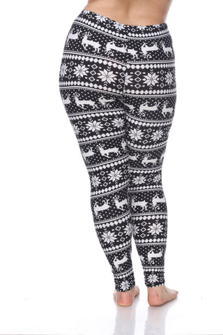 Plus Size Printed Leggings