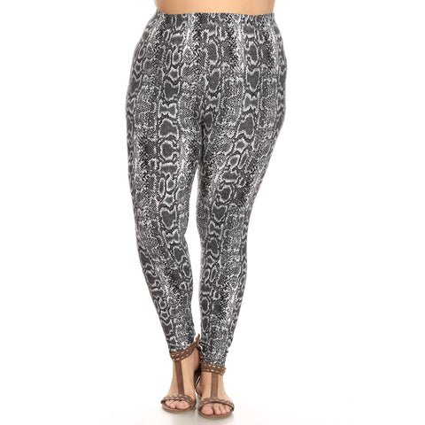 Plus Size Printed Leggings