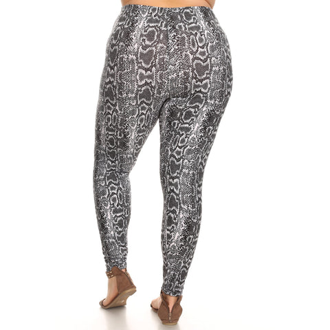 Plus Size Printed Leggings