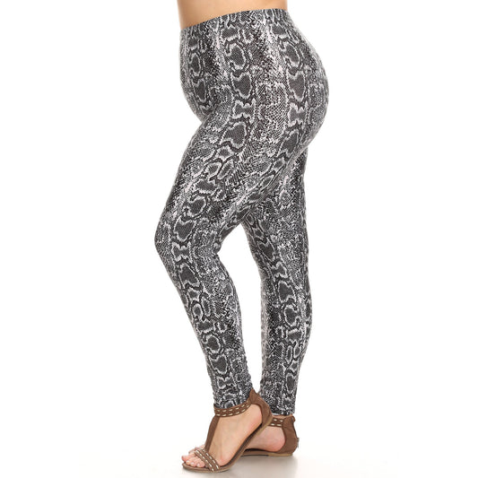 Plus Size Printed Leggings