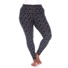 Plus Size Super Soft Heart Printed Leggings