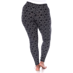 Plus Size Super Soft Heart Printed Leggings