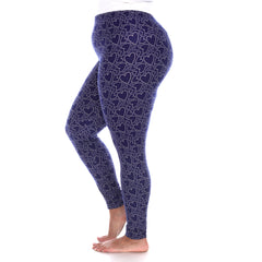 Plus Size Super Soft Heart Printed Leggings